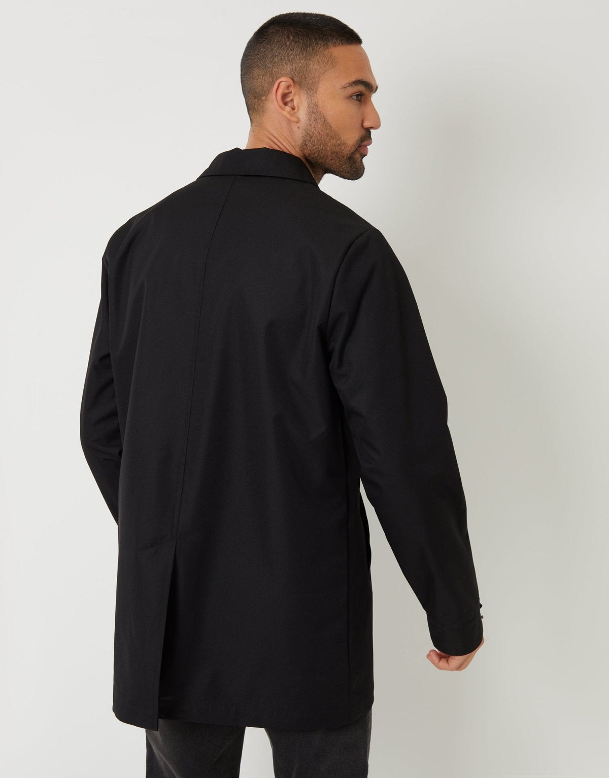 The Ultimate Showerproof Mac in Black by SATRI & CO. – product view 2