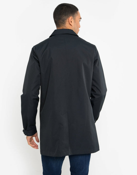 The Ultimate Showerproof Mac in Navy by SATRI & CO. – product view 2