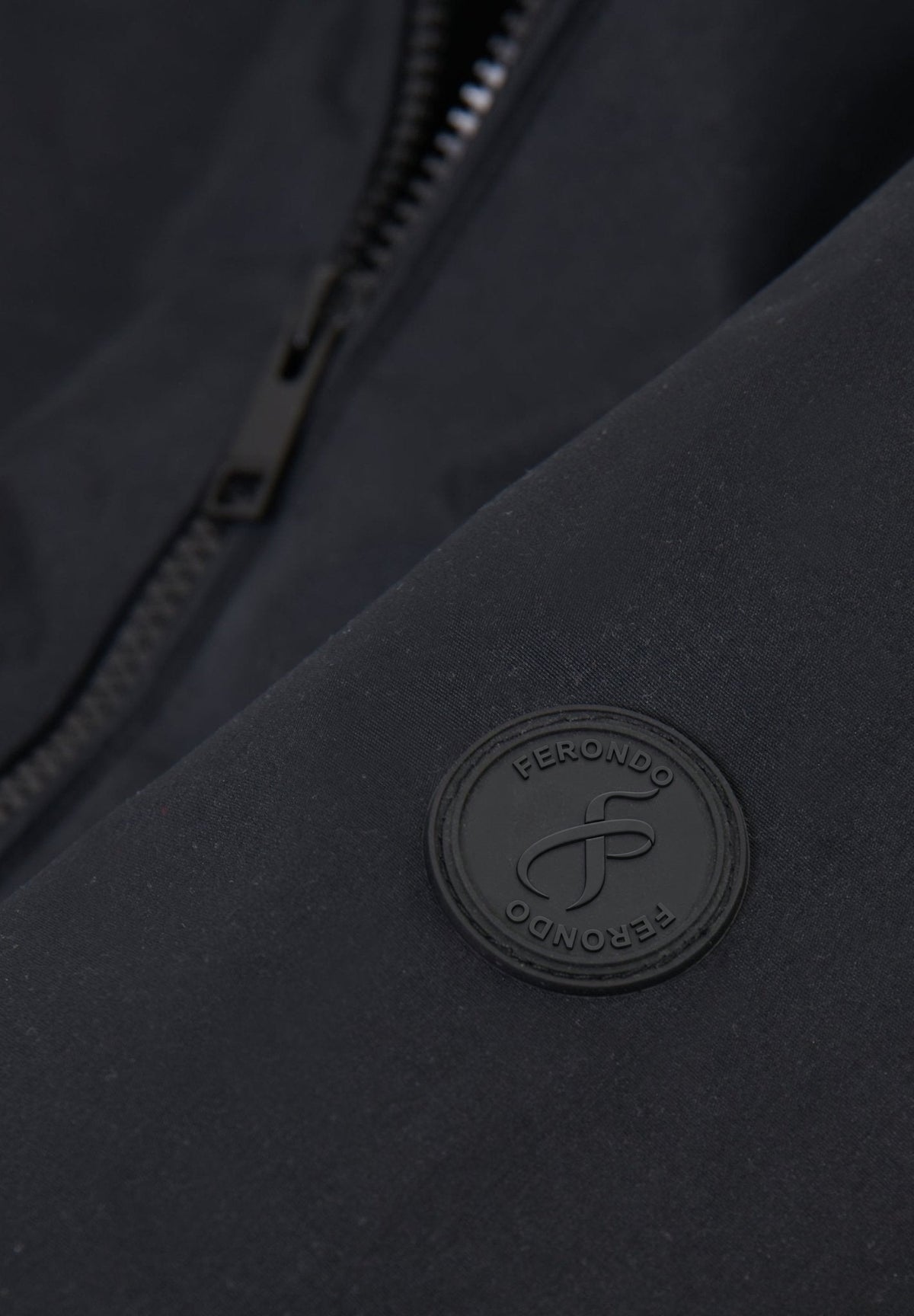 Men's Padded Bomber Jacket in Black – view 6