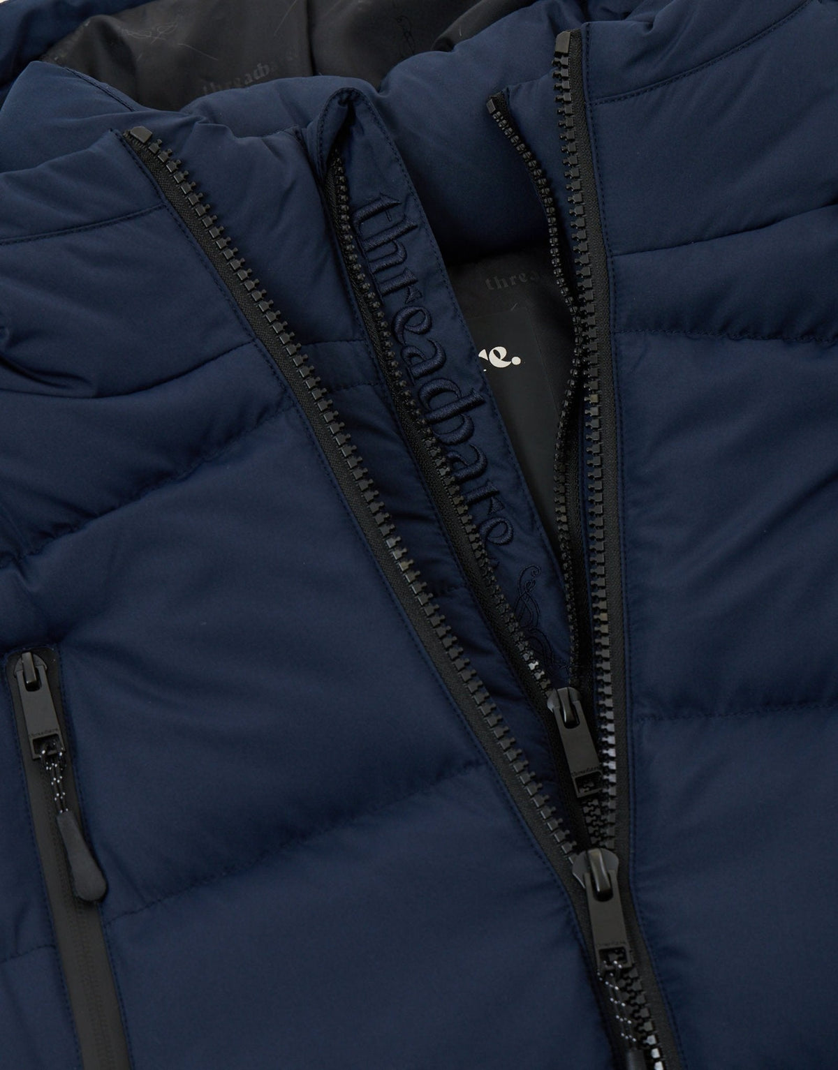 Men's Deep-Winter Padded Coat for Dog Walks and School Runs in Navy – view 6