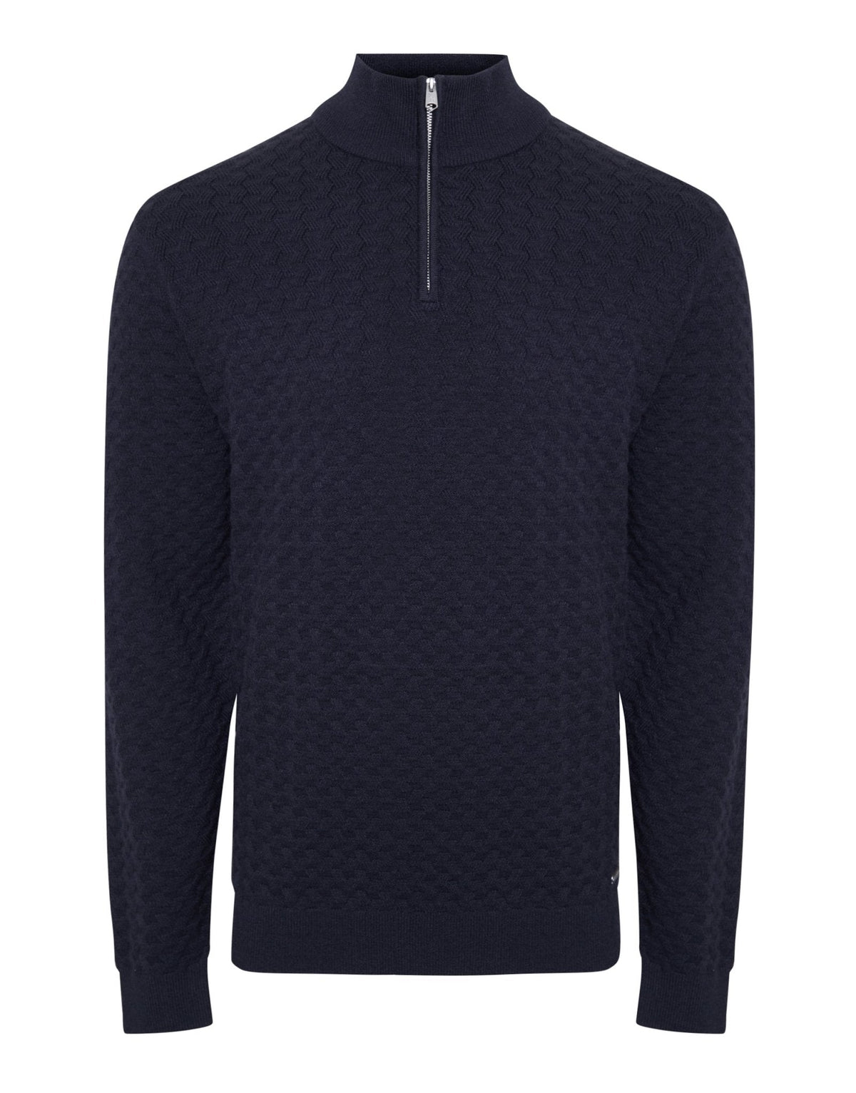 Men's Warm Weekend Jumper for Winter Walks in Navy – view 7