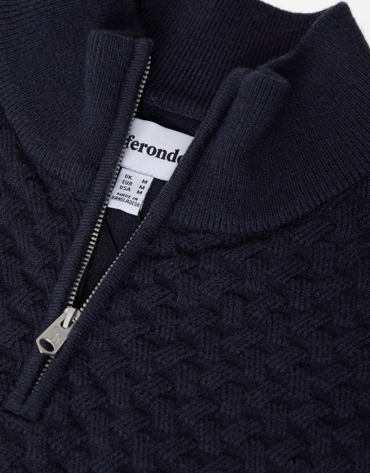 Men's Warm Weekend Jumper for Winter Walks in Navy – view 5