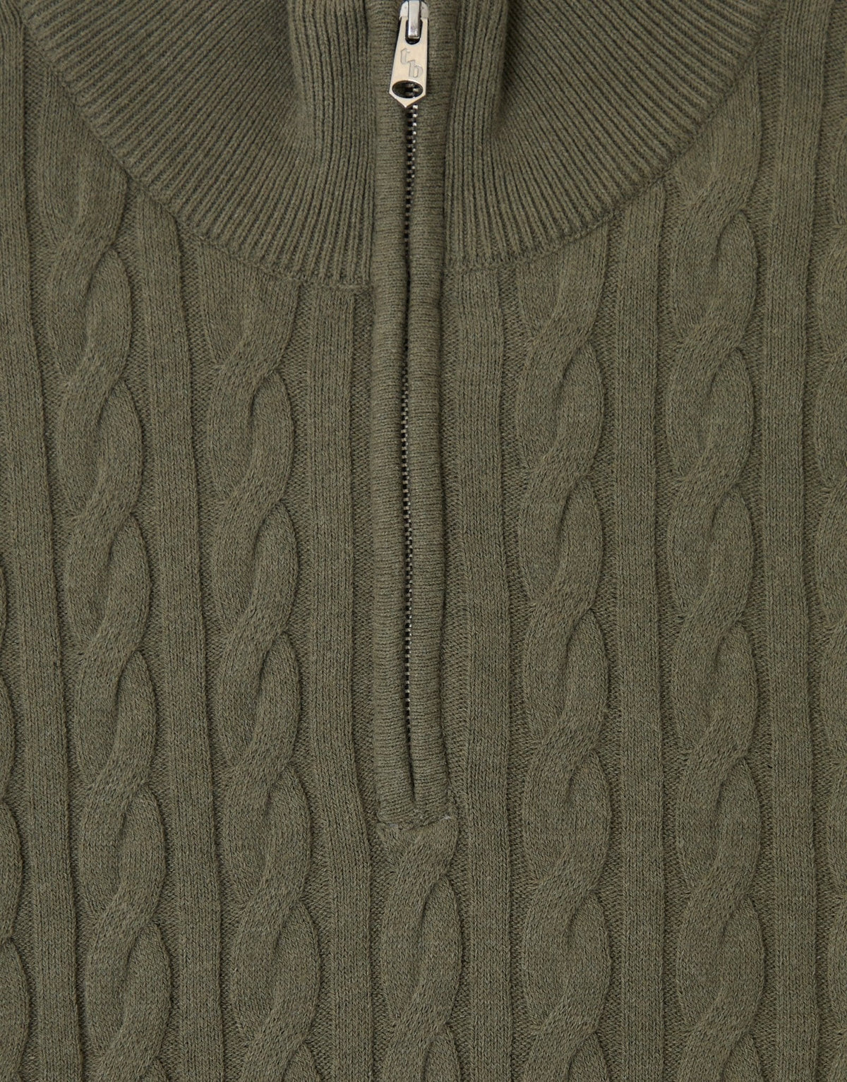 Men's Outdoor-Ready Textured Jumper for Autumn Walks in Olive Green – view 5