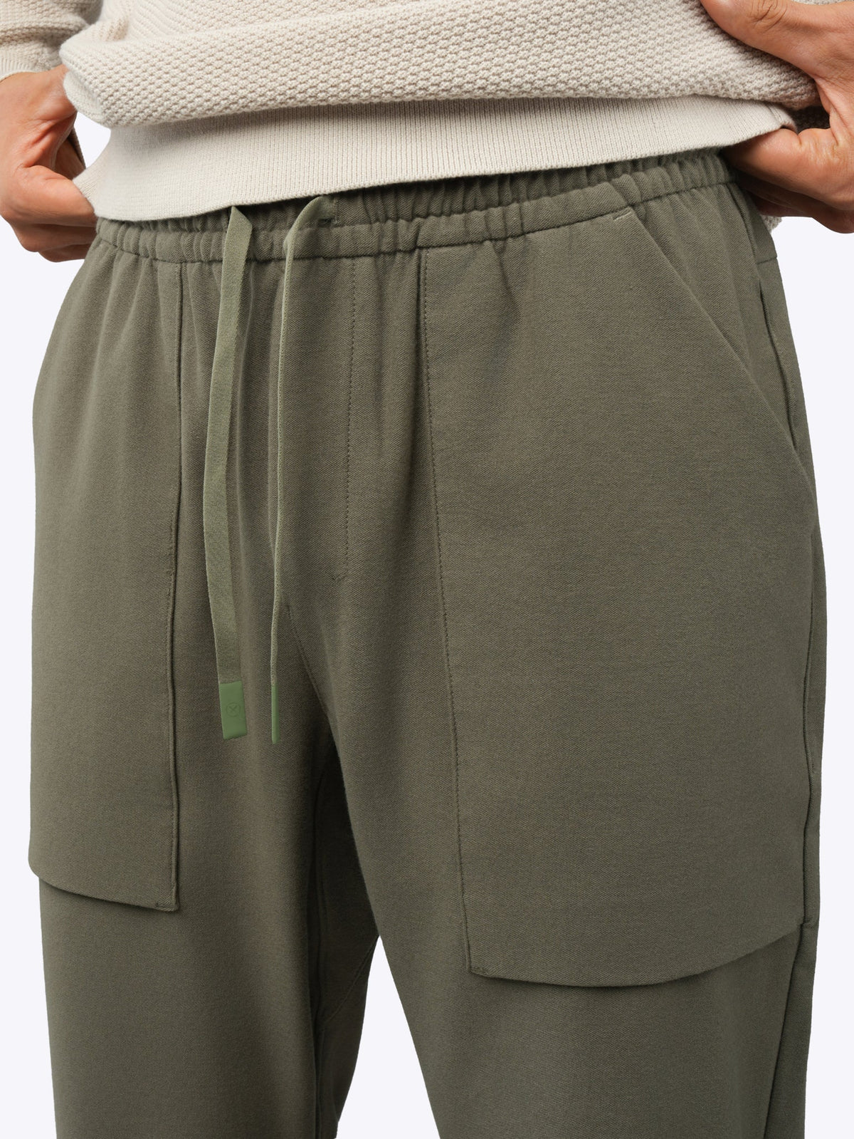 Men's Pull-On Cropped Trousers – Soft Stretch Fabric, Easy Elasticated Waist, Classic Fit | Tea Leaf