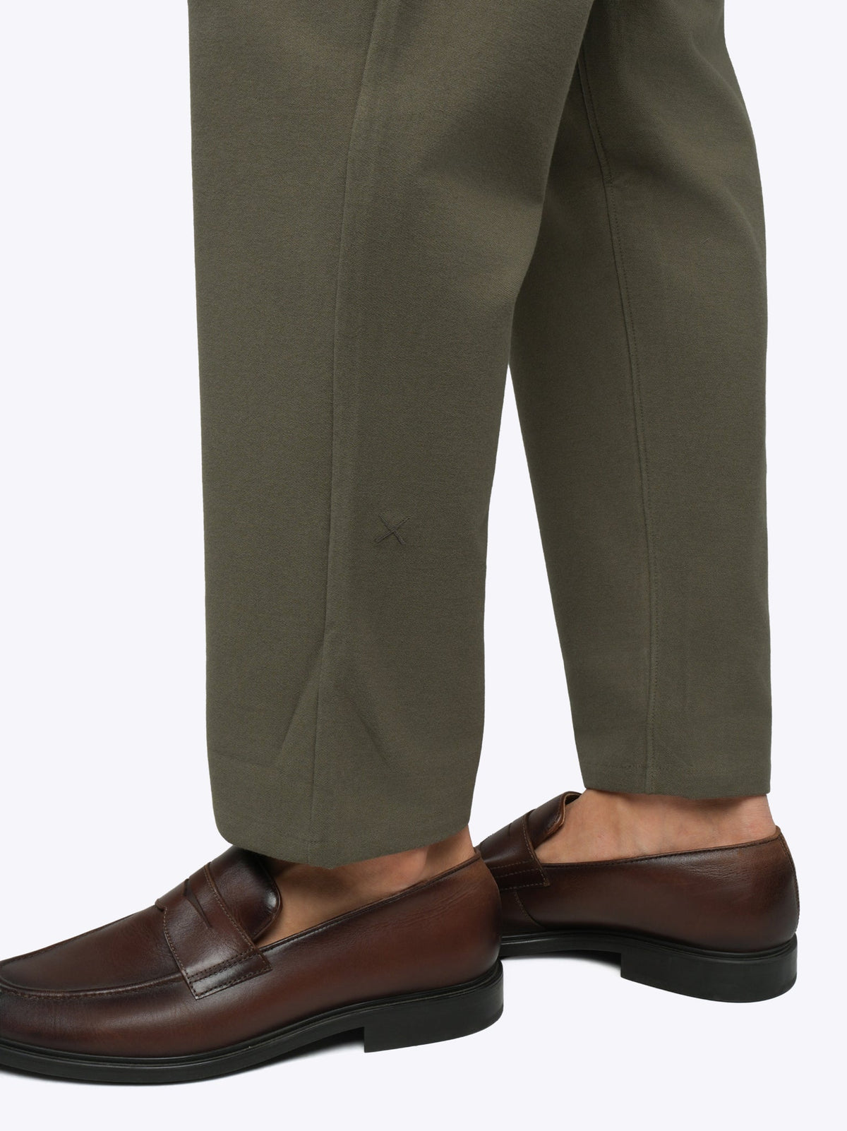Men's Pull-On Cropped Trousers – Soft Stretch Fabric, Easy Elasticated Waist, Classic Fit | Tea Leaf