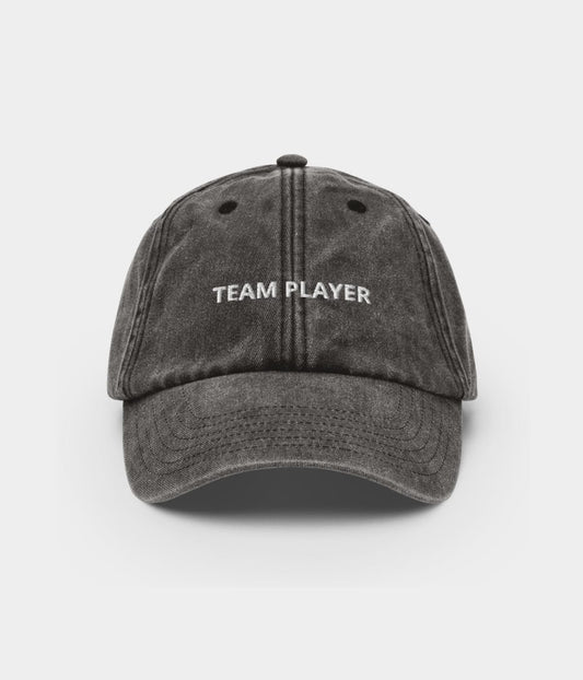 Team Player Men's Embroidered Washed Cotton Baseball Cap – view 1