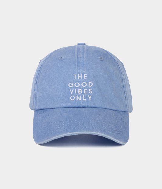 Good Vibes Only Men's Embroidered Washed Cotton Baseball Cap – view 1