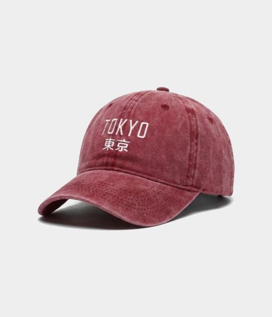 Tokyo Men's Embroidered Washed Cotton Baseball Cap – view 2
