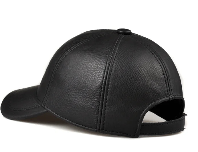 Tancarville Men's Genuine Leather Baseball Cap – view 6