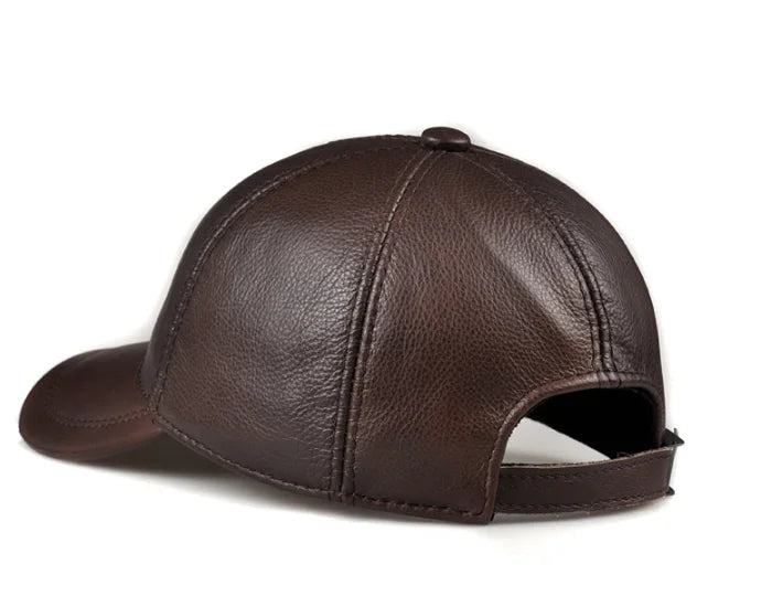 Tancarville Men's Genuine Leather Baseball Cap – view 8