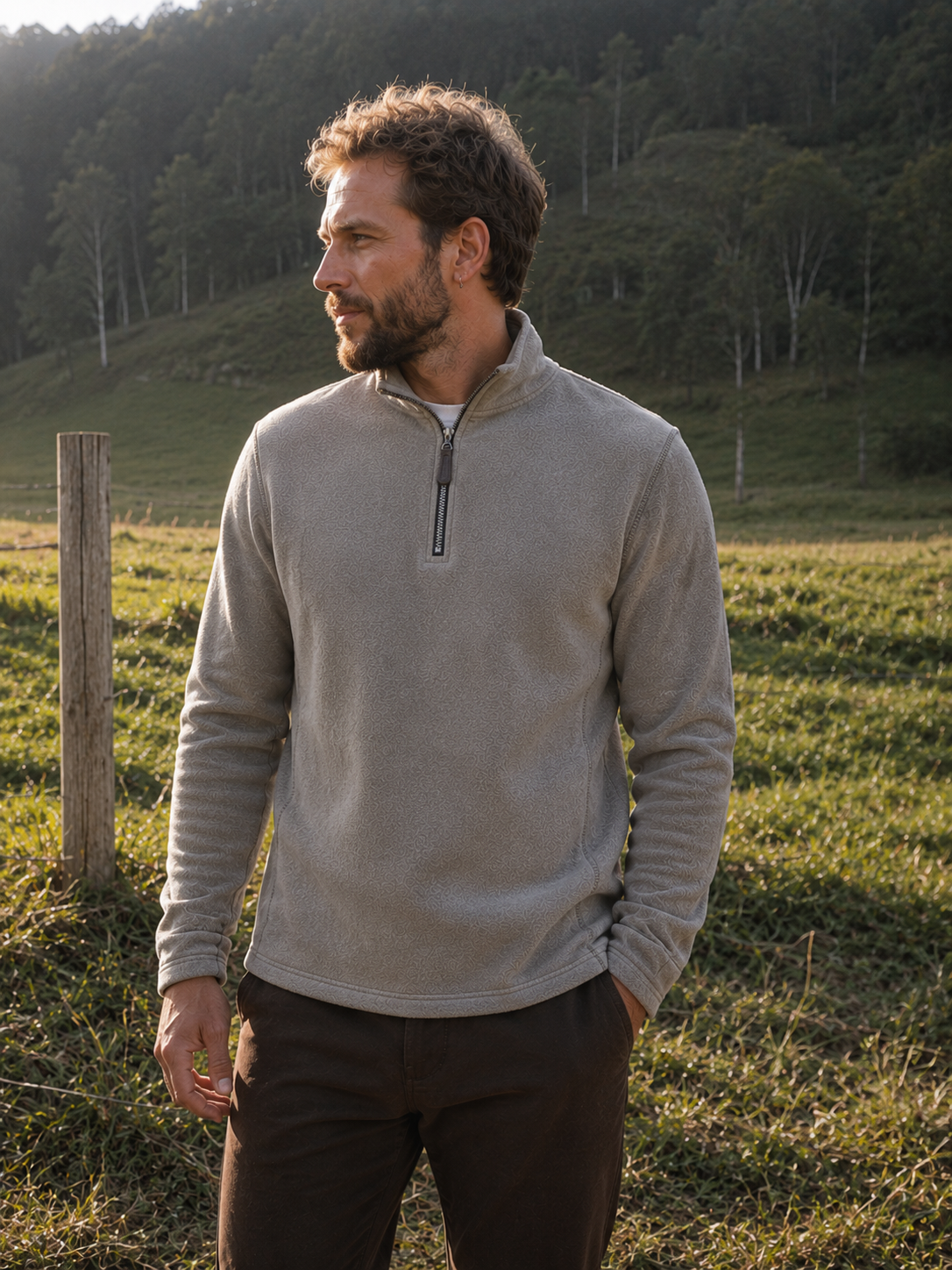Ticken Men's Cotton and Wool Knit Jumper – view 5