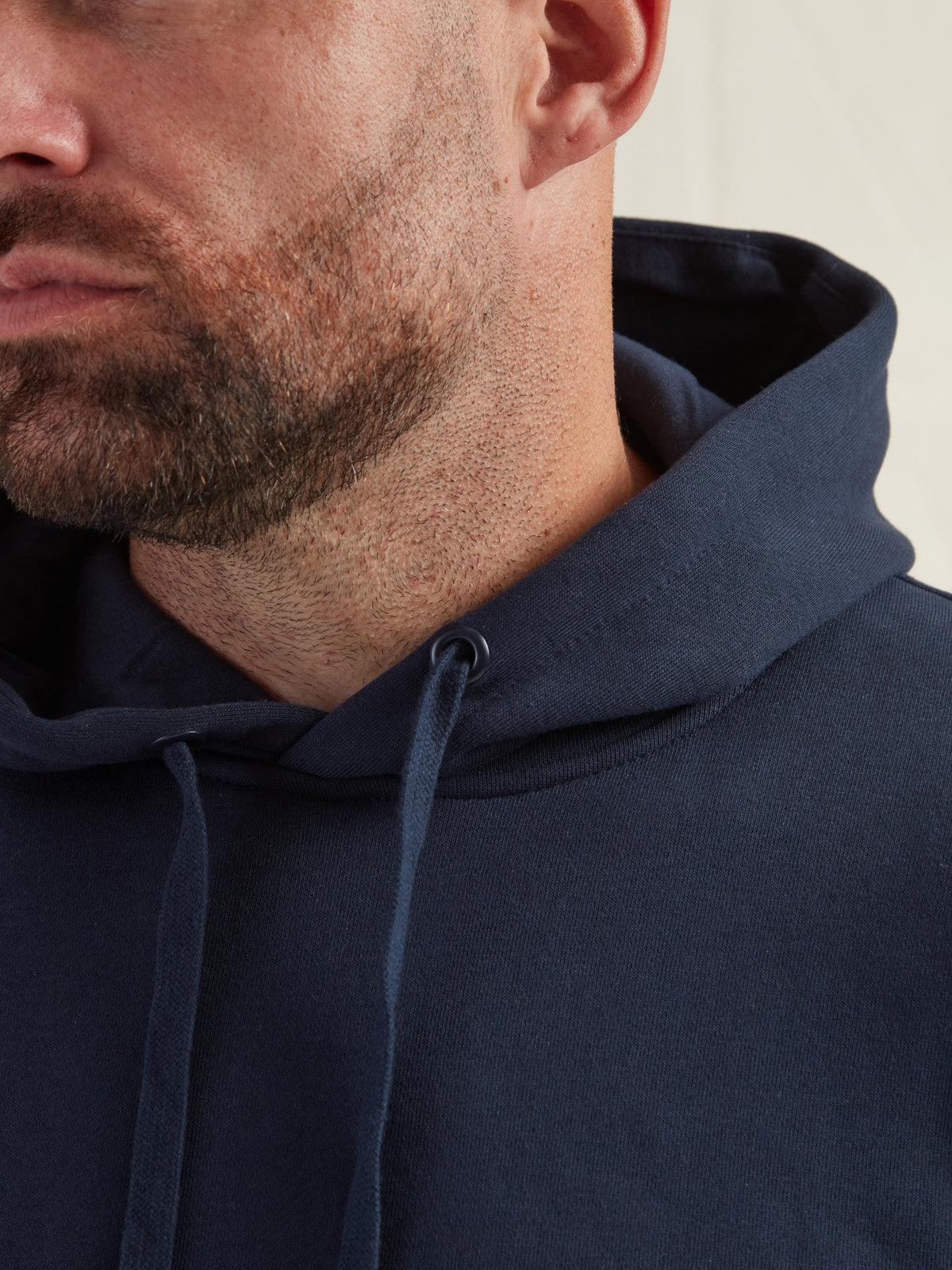 Men's Heavyweight Cotton Blend Hoodie & Joggers Set in Navy – view 19