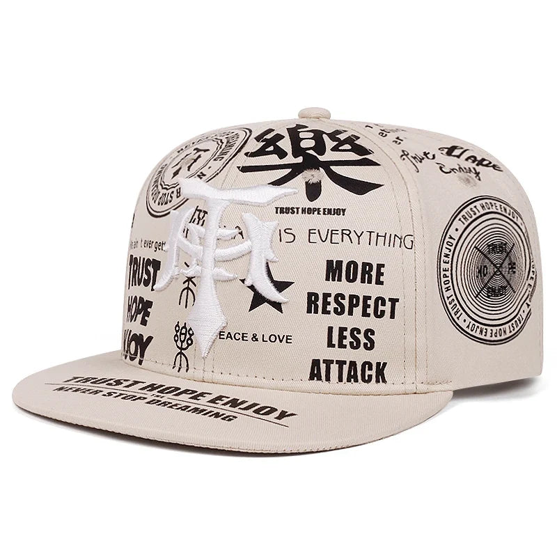 Trust Hope Enjoy Men's Lettering Snapback Baseball Cap – view 5