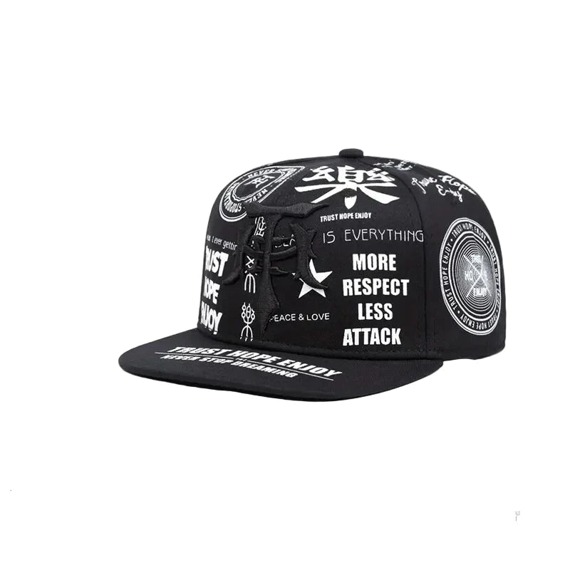 Trust Hope Enjoy Men's Lettering Snapback Baseball Cap – view 9
