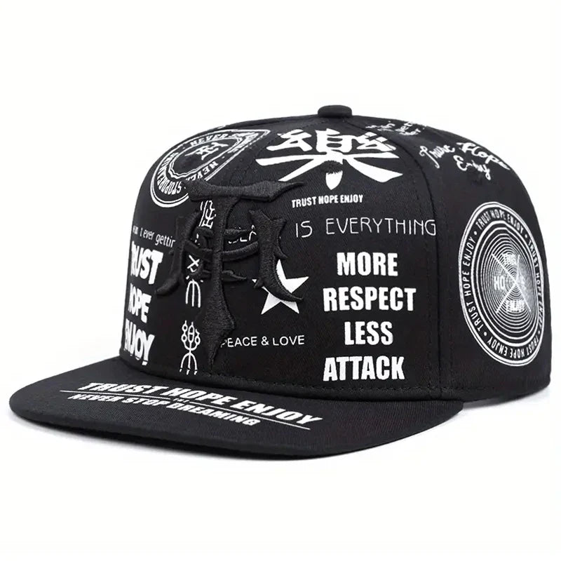 Trust Hope Enjoy Men's Lettering Snapback Baseball Cap – view 4