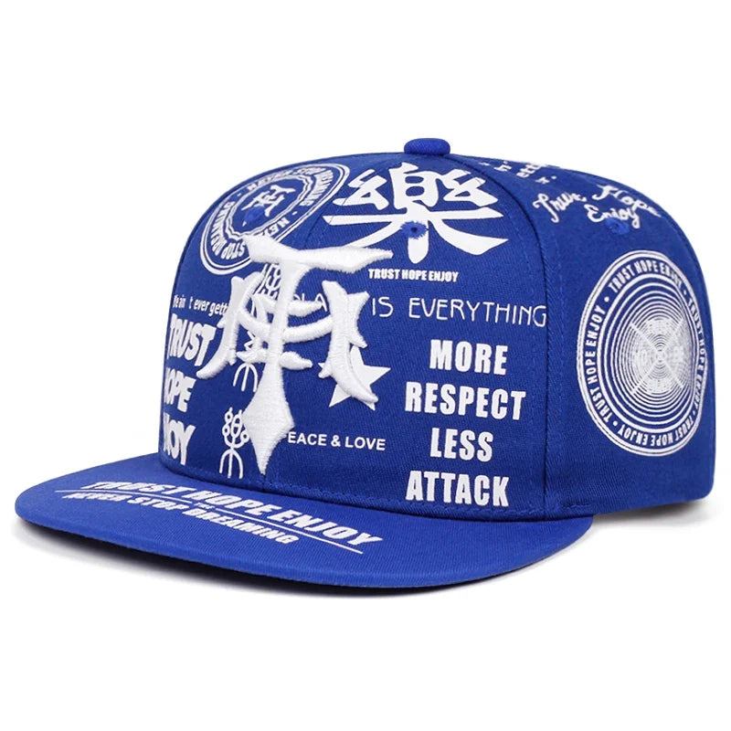Trust Hope Enjoy Men's Lettering Snapback Baseball Cap – view 3