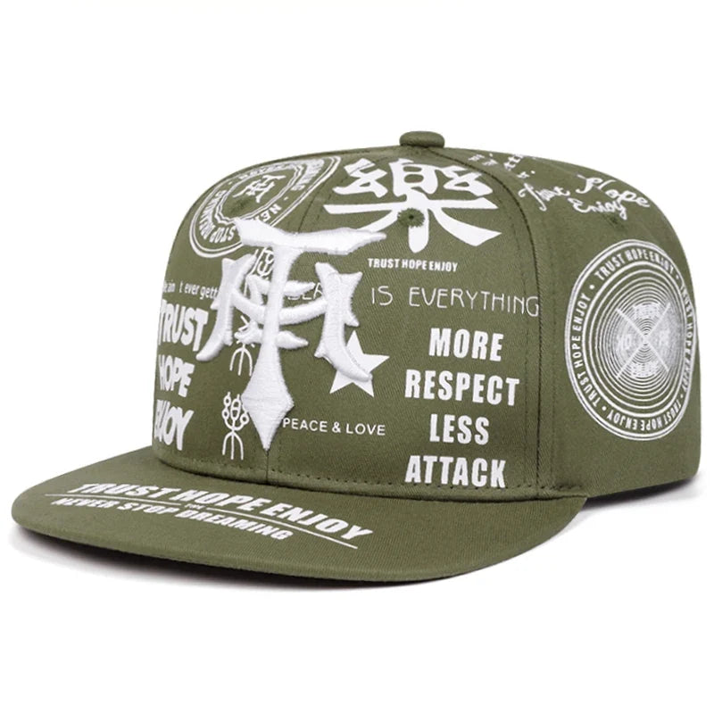 Trust Hope Enjoy Men's Lettering Snapback Baseball Cap – view 7