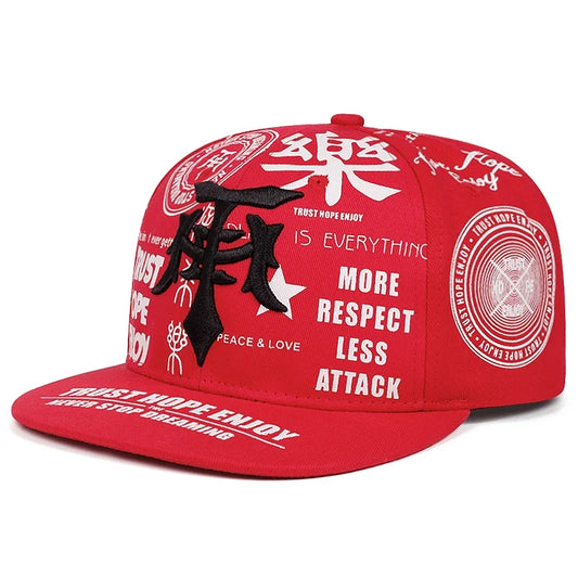 Trust Hope Enjoy Men's Lettering Snapback Baseball Cap – view 1