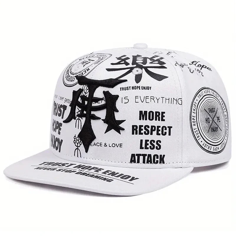 Trust Hope Enjoy Men's Lettering Snapback Baseball Cap – view 2