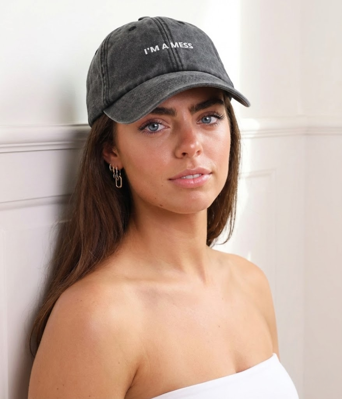 A Mess Men's Washed Cotton Baseball Cap – view 2
