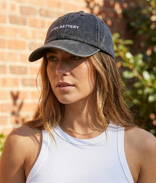 Low Battery Men's Washed Cotton Baseball Cap – view 2
