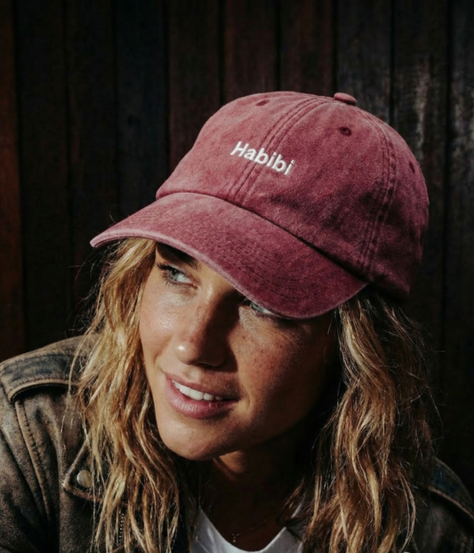 Habibi Men's Embroidered Washed Cotton Baseball Cap – view 2