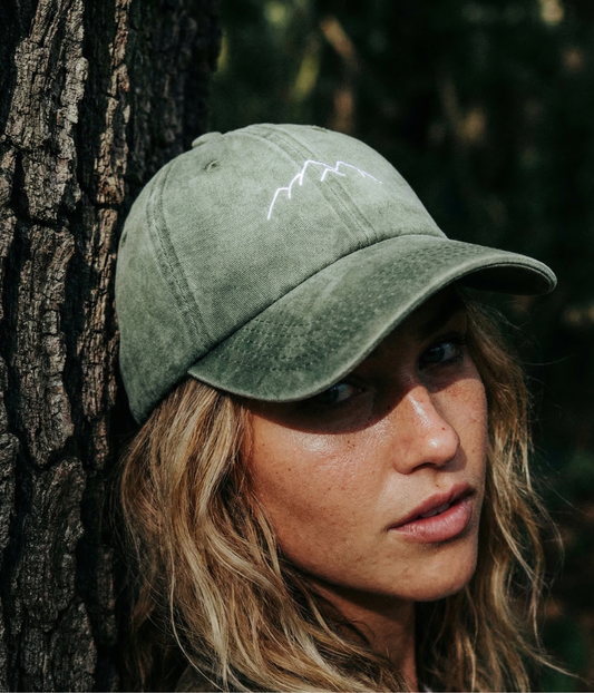 Mountains Men's Embroidered Washed Cotton Baseball Cap – view 2