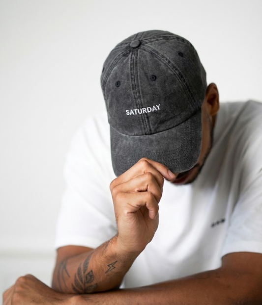 Saturday Men's Embroidered Washed Cotton Baseball Cap – view 2