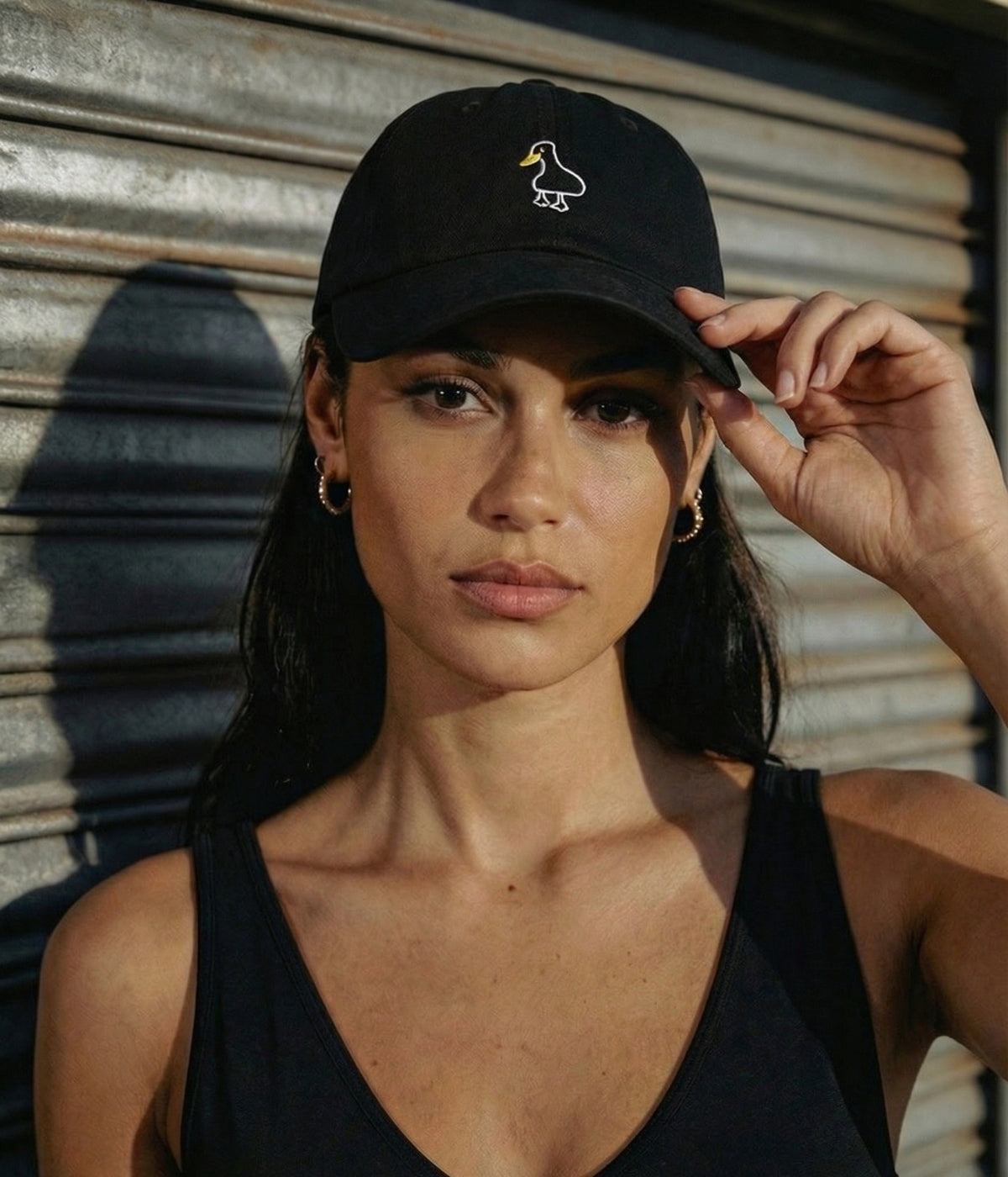 Duck Men's Embroidered Cotton Baseball Cap – view 3