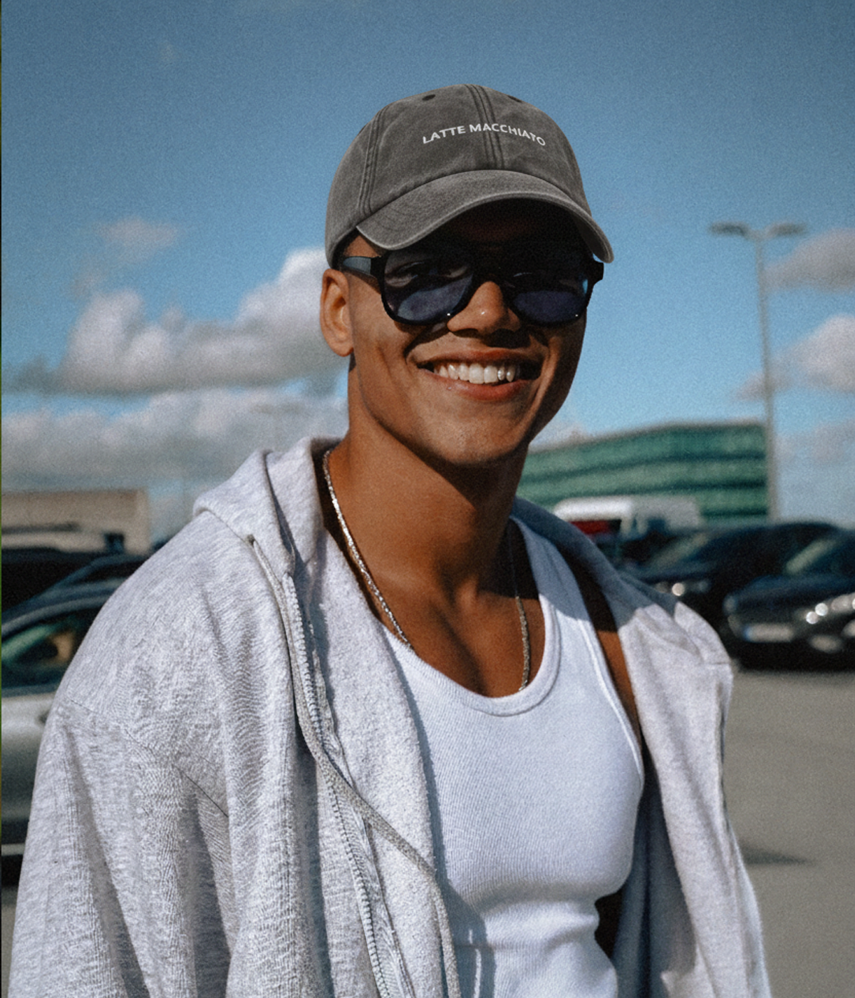 Latte Macchiato Men's Embroidered Washed Cotton Baseball Cap – view 2