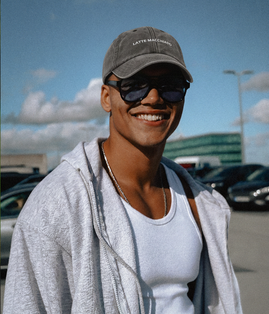 Latte Macchiato Men's Embroidered Washed Cotton Baseball Cap – view 2