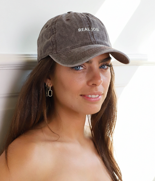 Real Job Men's Embroidered Washed Cotton Baseball Cap – view 2