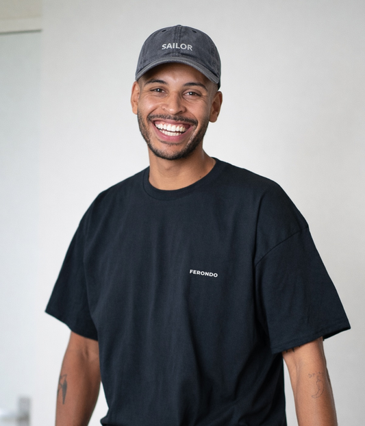 Sailor Men's Embroidered Washed Cotton Baseball Cap – view 2