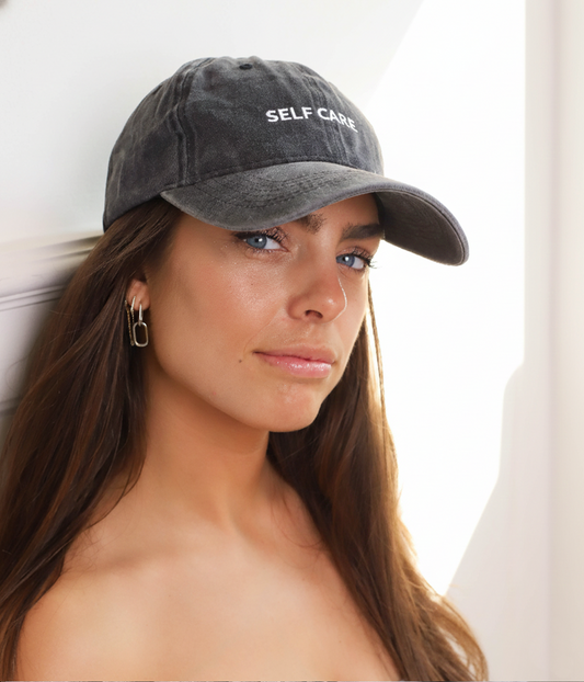 Self Care Men's Embroidered Washed Cotton Baseball Cap – view 2