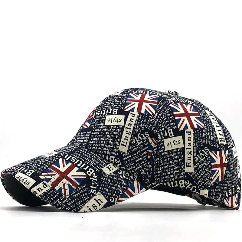 UK Flag Men's Cotton Baseball Cap – view 1