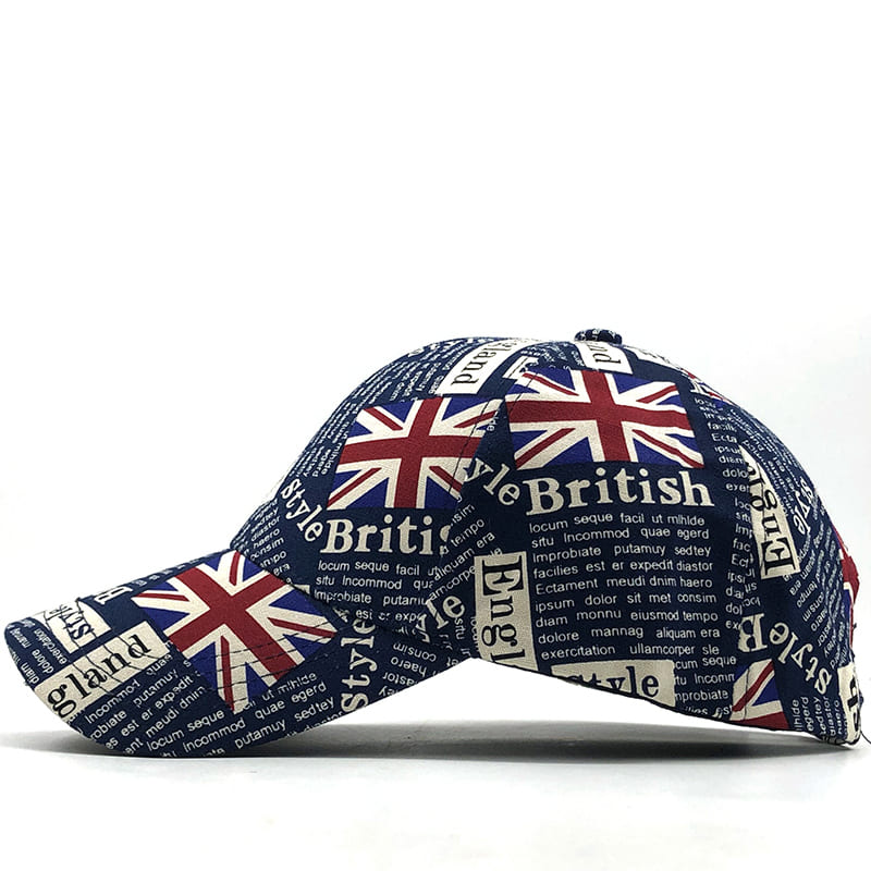 UK Flag Men's Cotton Baseball Cap – view 5