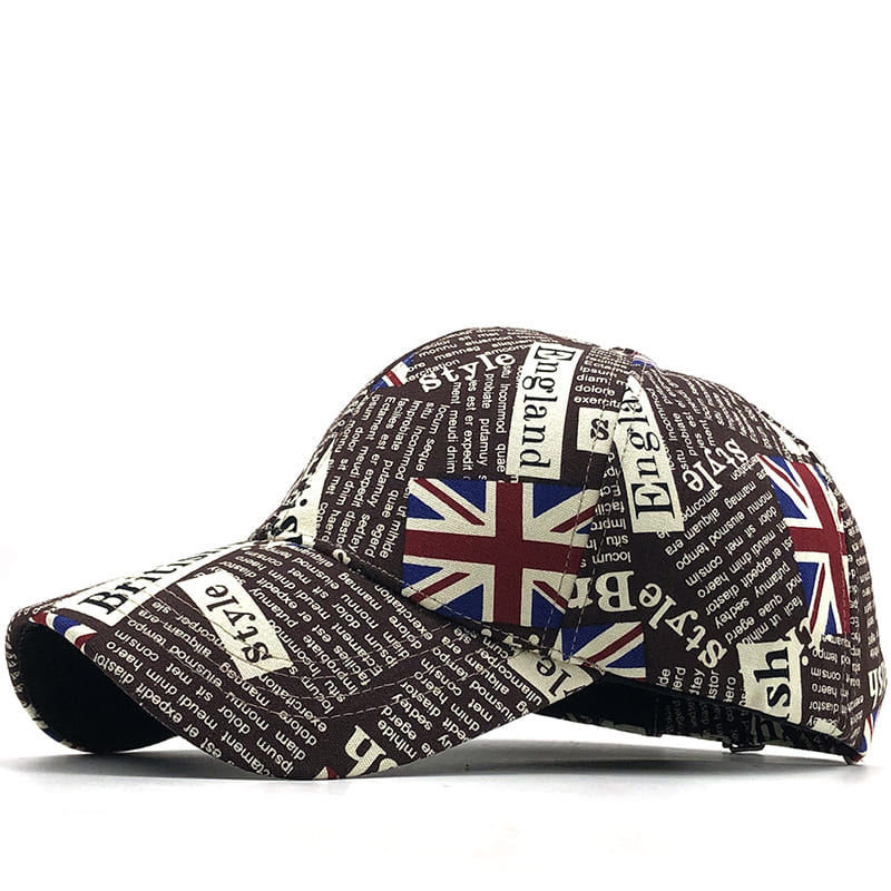 UK Flag Men's Cotton Baseball Cap – view 2