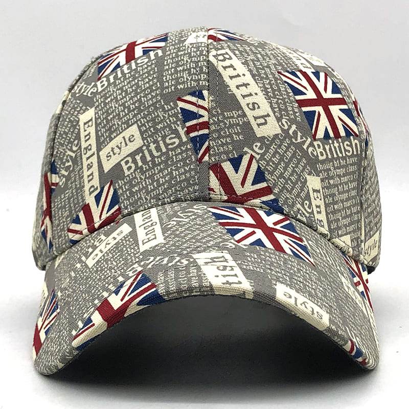UK Flag Men's Cotton Baseball Cap – view 6