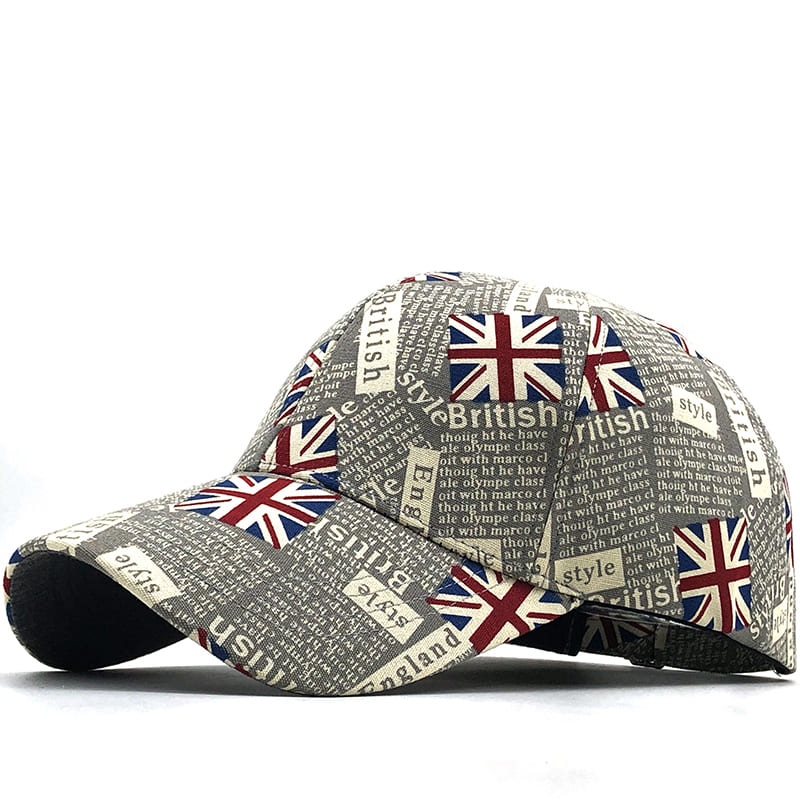UK Flag Men's Cotton Baseball Cap – view 4