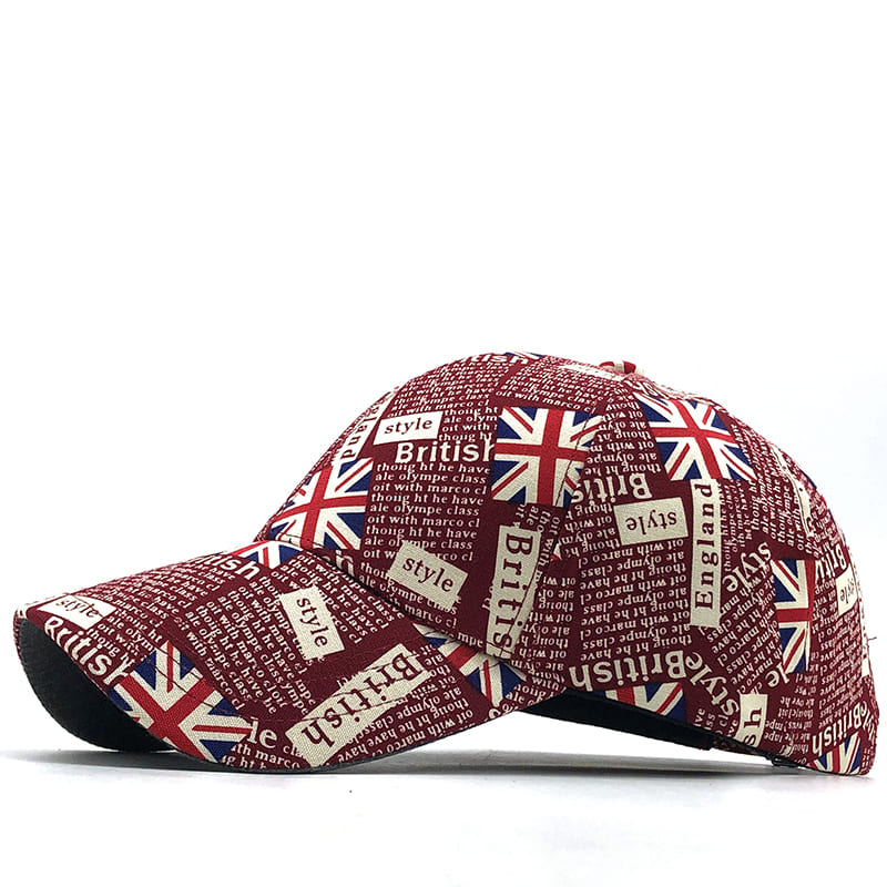 UK Flag Men's Cotton Baseball Cap – view 3