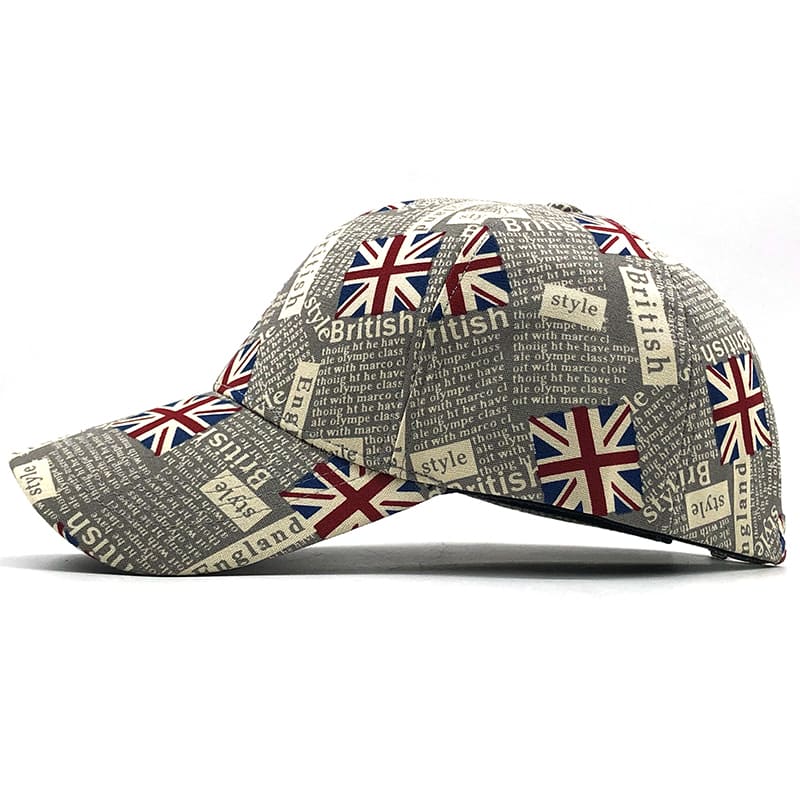 UK Flag Men's Cotton Baseball Cap – view 7