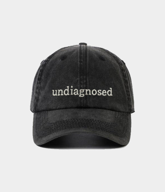 Undiagnosed Men's Embroidered Washed Cotton Baseball Cap – view 1