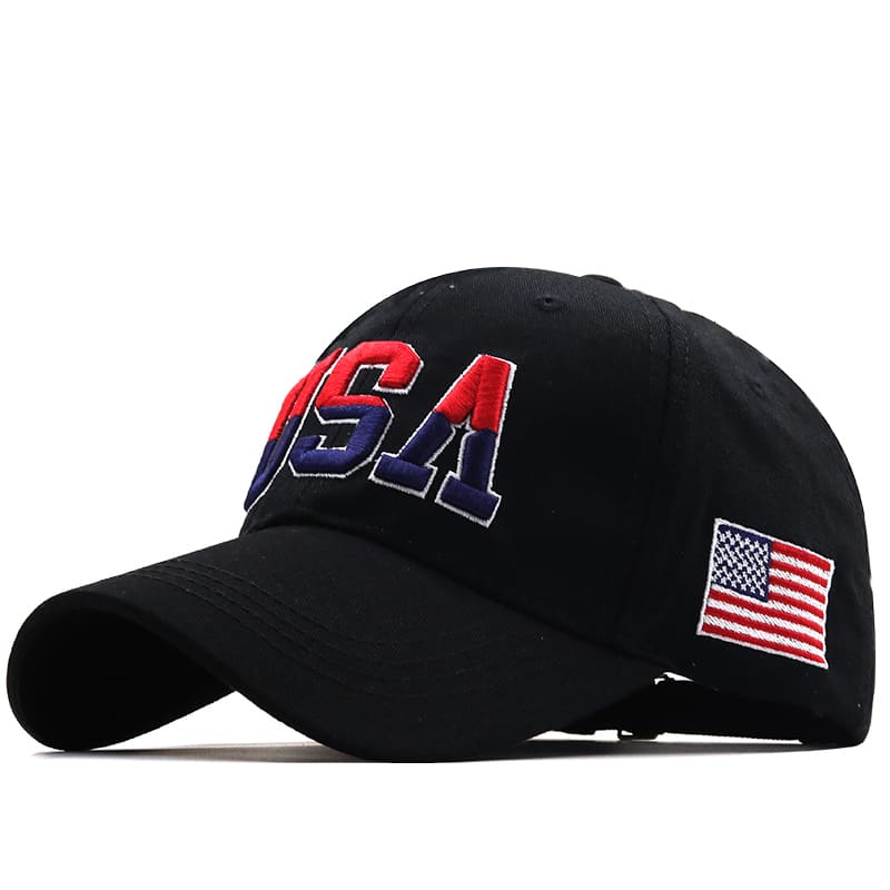 USA Flag Men's Cotton Baseball Cap – view 4
