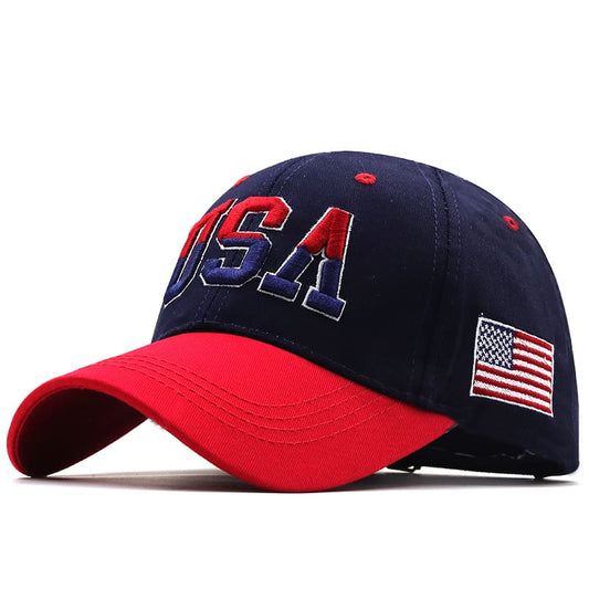 USA Flag Men's Cotton Baseball Cap – view 1