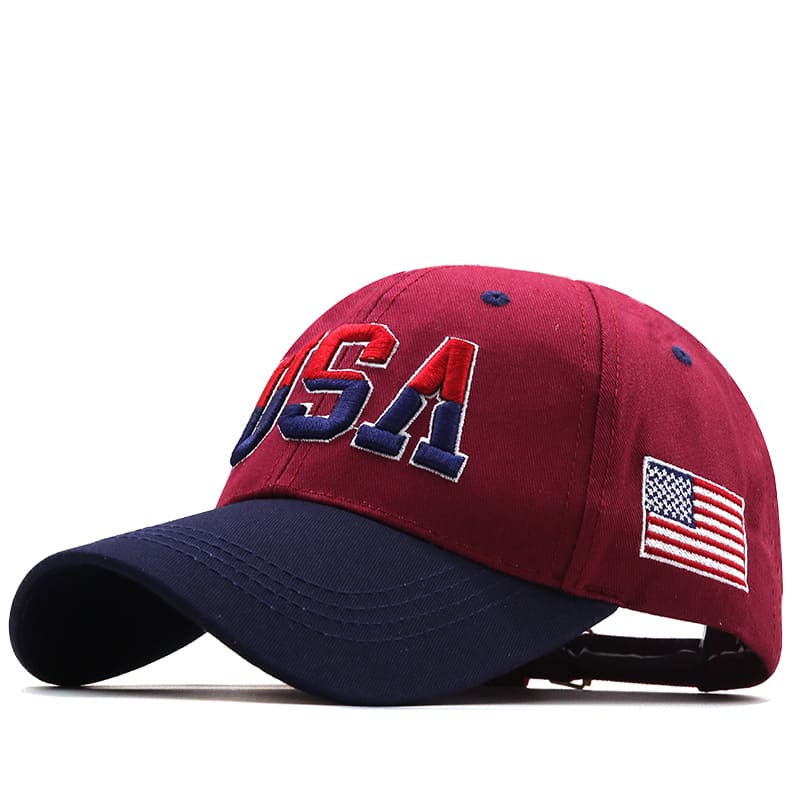 USA Flag Men's Cotton Baseball Cap – view 5