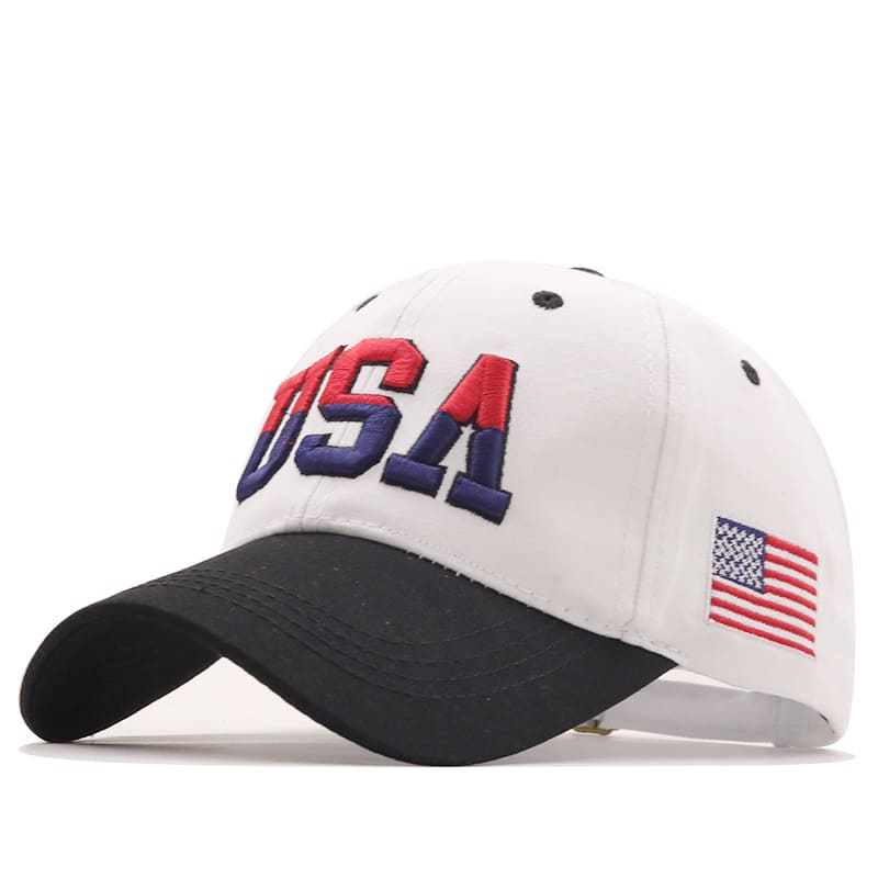 USA Flag Men's Cotton Baseball Cap – view 3