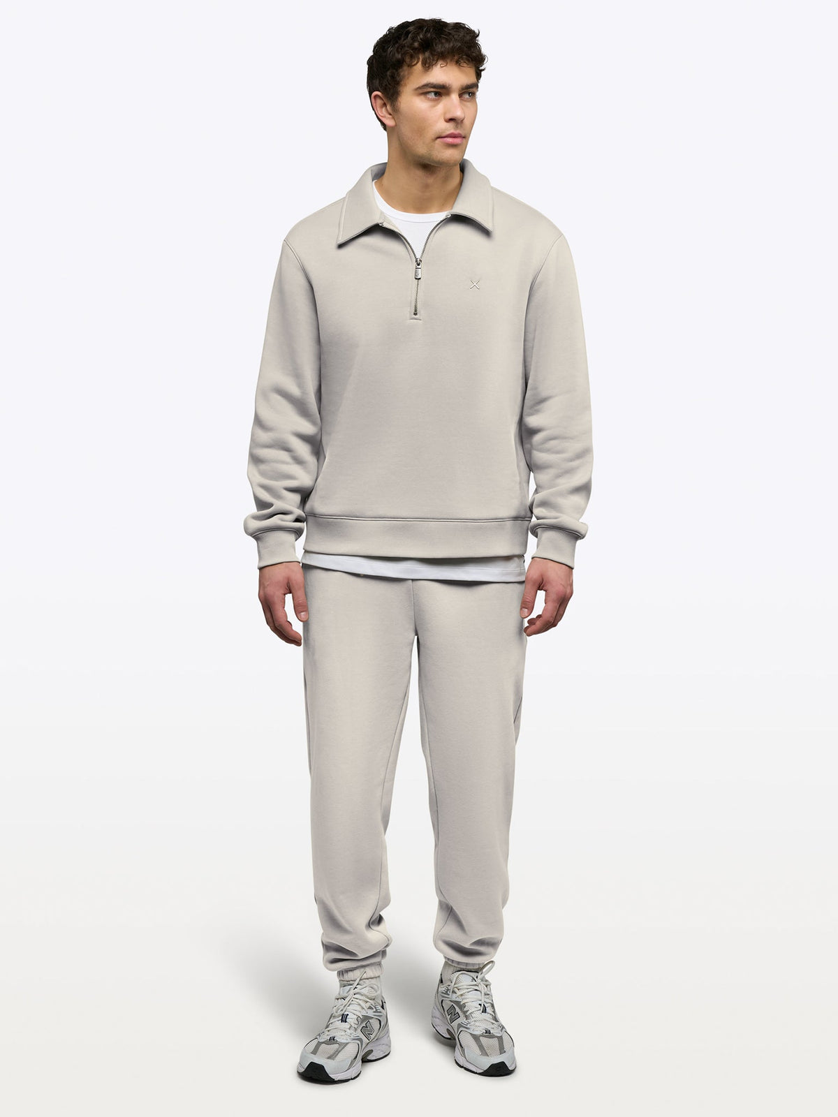 Men's Heavyweight Fleece Sweatpants in Parchment – view 3