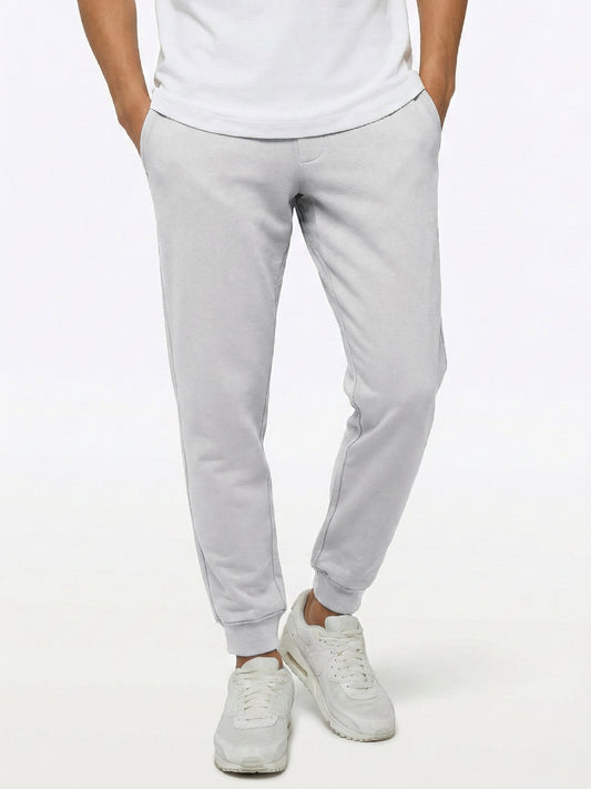 Men's Slim Fit French Terry Joggers in Vapor – view 1