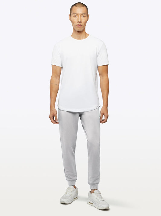 Men's Slim Fit French Terry Joggers in Vapor – view 2