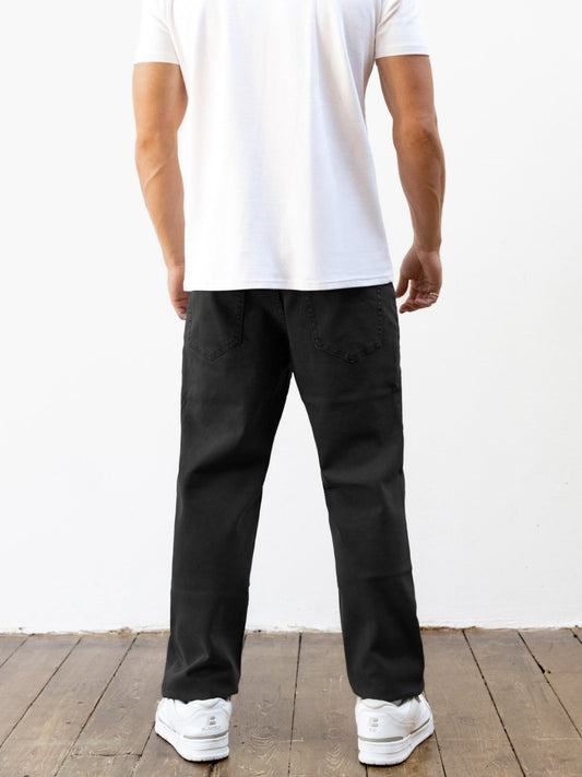 Vol.15 Loose Fitting Jeans - Black by SATRI & CO. – product view 2
